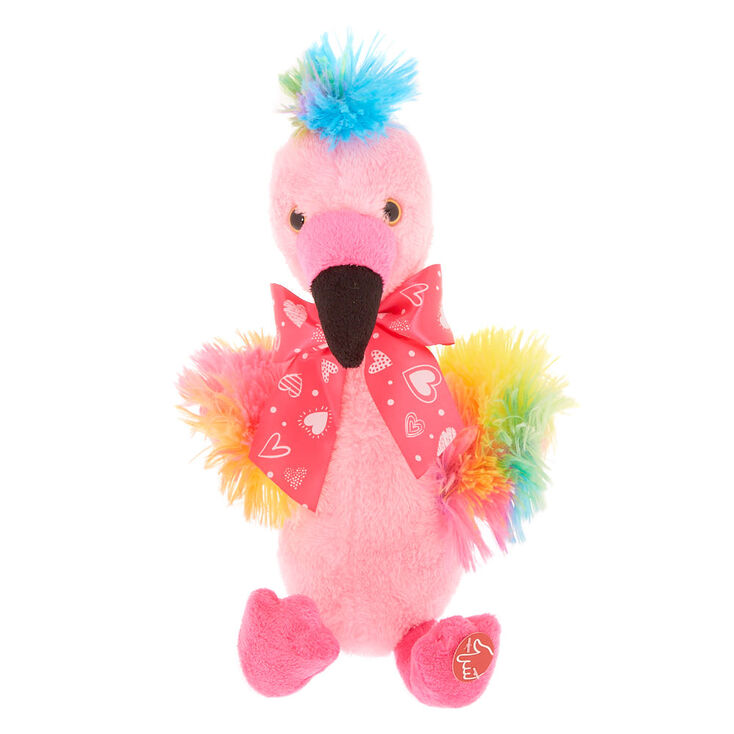 Claire&#39;s Club Dancing &amp; Singing Flamingo Soft Toy,