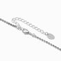 Silver Rhinestone Teardrop Y-Neck Necklace &amp; Drop Earrings Set - 2 Pack,