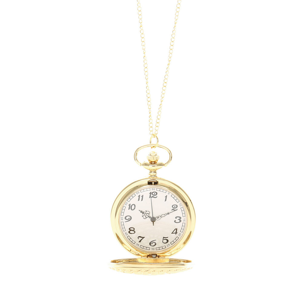 Pocket watch locket necklace outlet