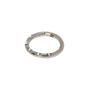 Silver-tone Titanium Crystal Cartilage Clicker Hoop Earring,