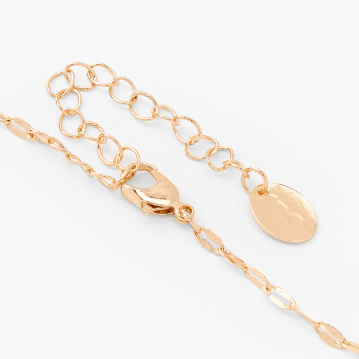 Gold Sun Tarot Rectangle Pendant Necklace,
