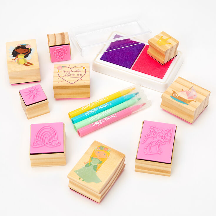 Story Magic&trade; Wooden Stamp Story Playset,