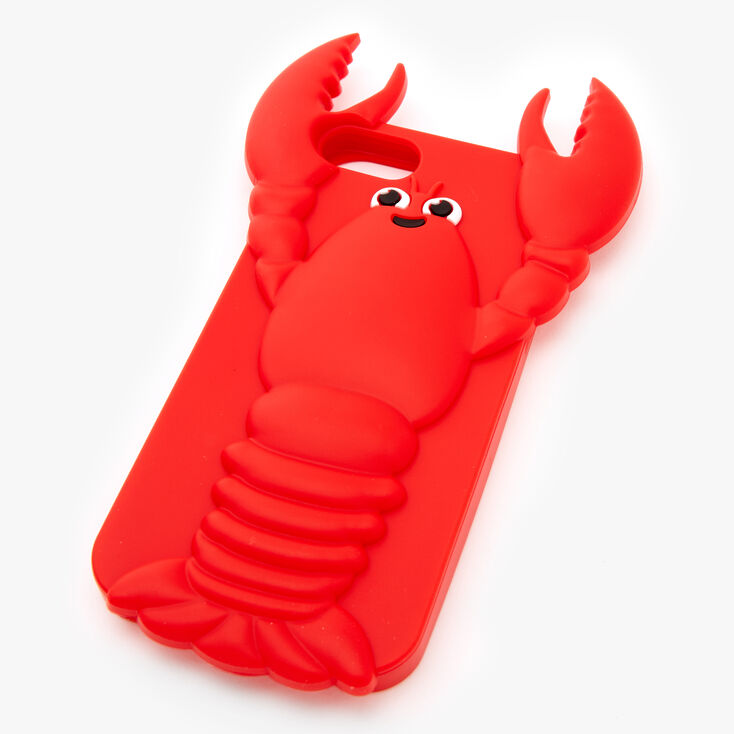 Claire's Coque de portable en silicone homard - Compatible avec iPhone 6/7/8 SE