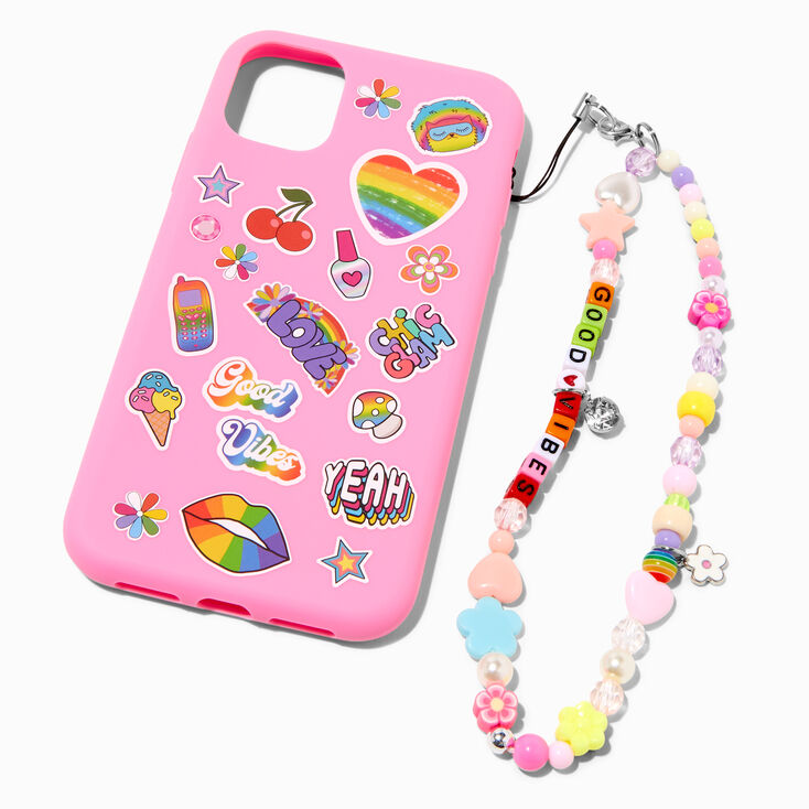 Pink Y2K Protective Phone Case with Lanyard - Fits iPhone&reg; 11,