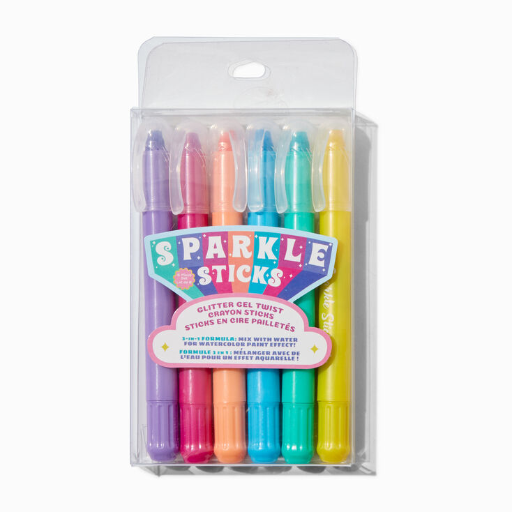 Sparkle Sticks Glitter Gel Twist Crayons - 6 Pack,