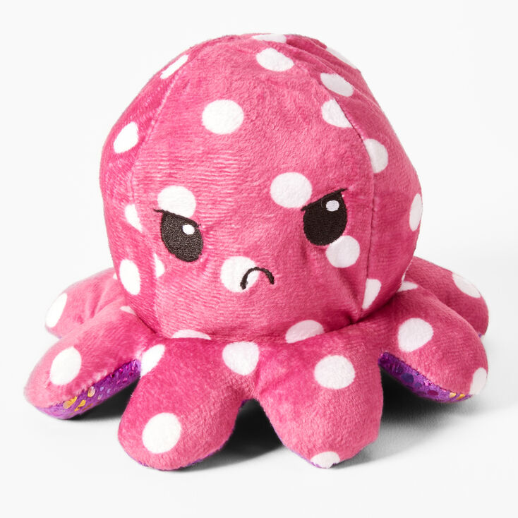 TeeTurtle&trade; Reversible Plushies Polka Dot &amp; Shimmer Octopus - Pink,
