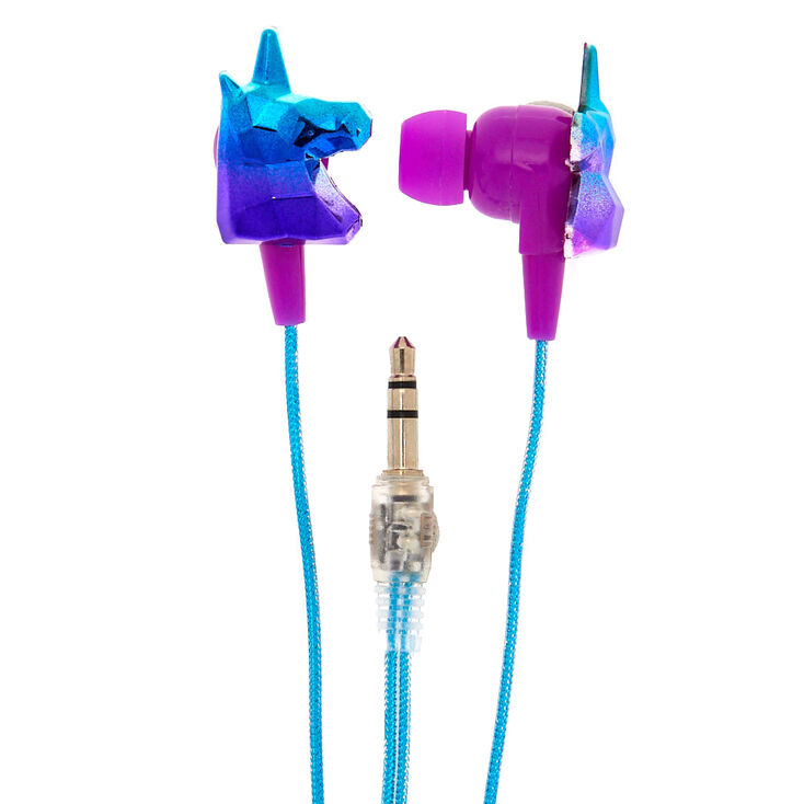 Geometric Unicorn Earbuds,