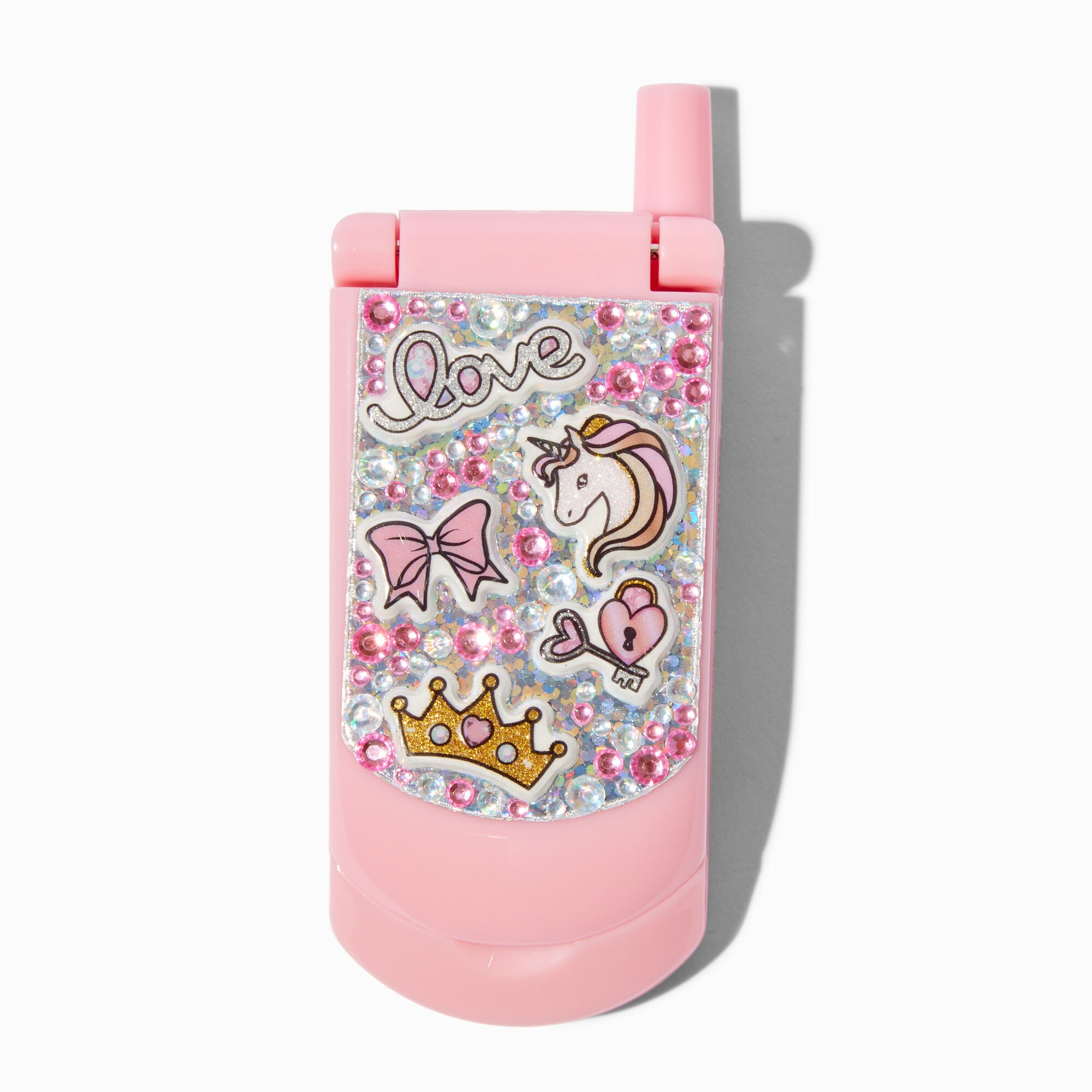 Claire's Club Y2K Unicorn Flip Phone Lip Gloss Set