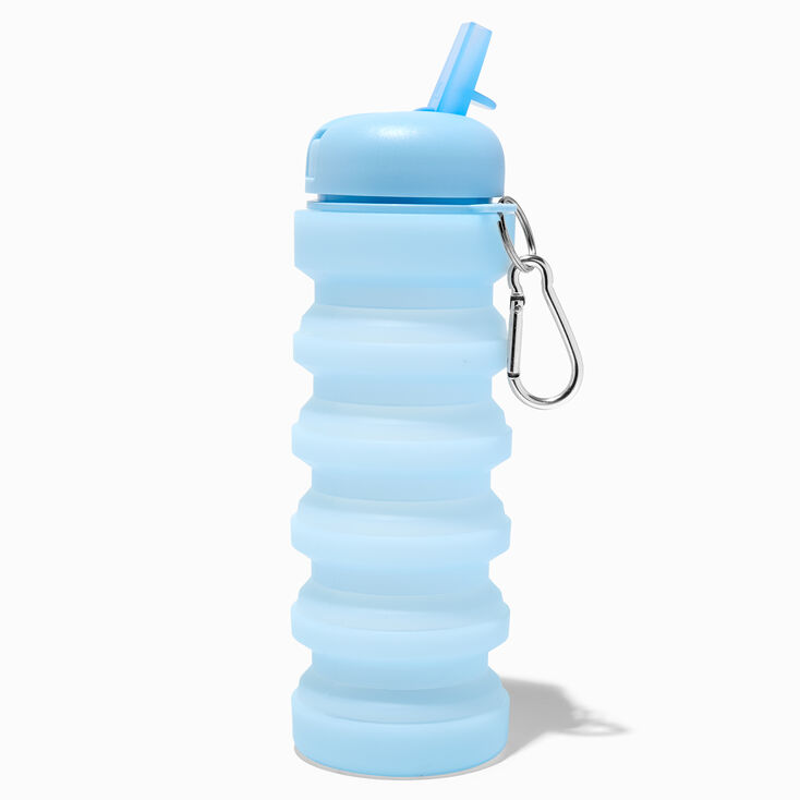 Collapsible Blue Water Bottle,