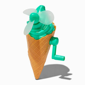 Ice Cream Cone Hand Crank Fan,