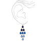 2&quot; Ombre Chandelier Drop Earrings - Blue,