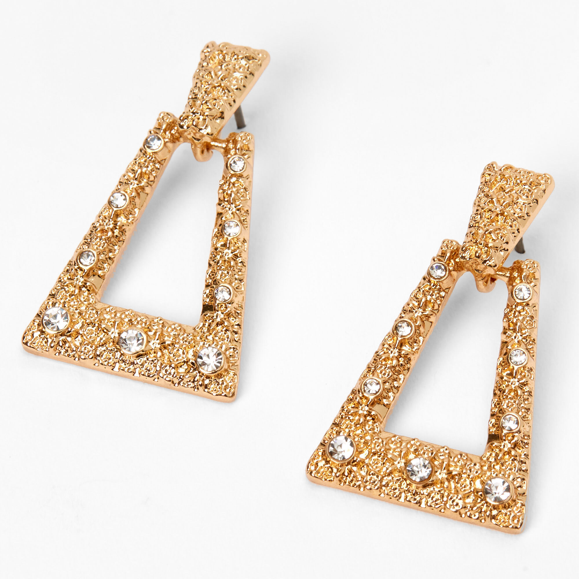 Triangle door knocker shop earrings