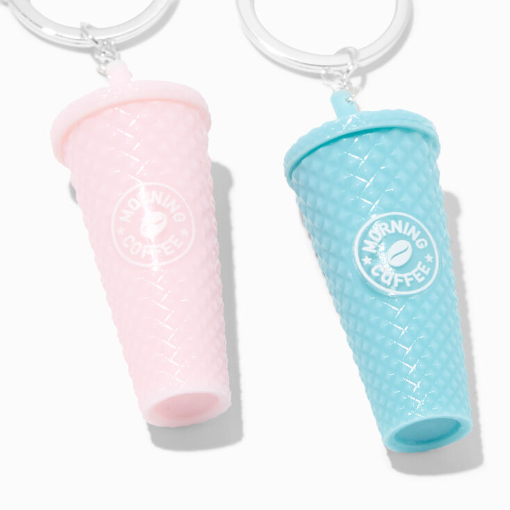 Coffee Tumbler Best Friends Keychains - 2 Pack,