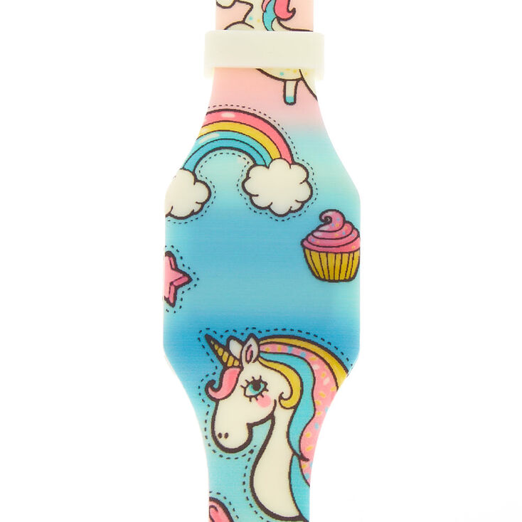 Glow in the Dark Rainbow Unicorn LED Watch,