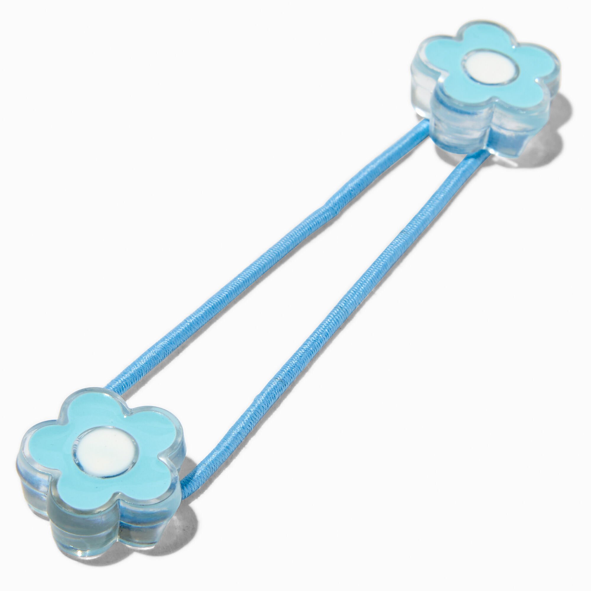 Élastiques billes à fleurs pastel Claire's Club - Lot de 6,