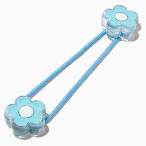 Claire&#39;s Club Pastel Flower Charm Hair Ties - 6 Pack,