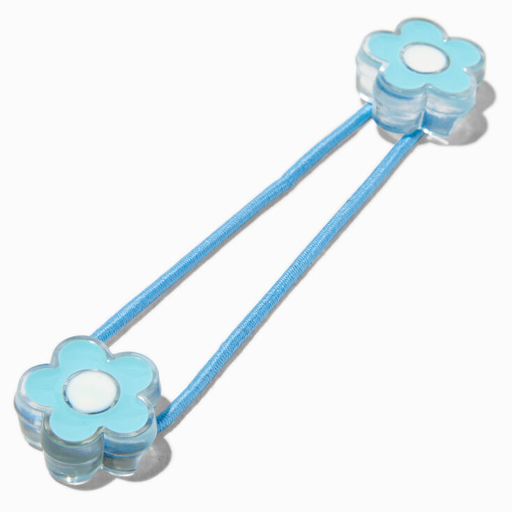 Claire&#39;s Club Pastel Flower Charm Hair Ties - 6 Pack,