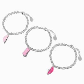 Big, Middle &amp; Little Sister Glow-in-the-Dark Charm Bracelets - 3 Pack,