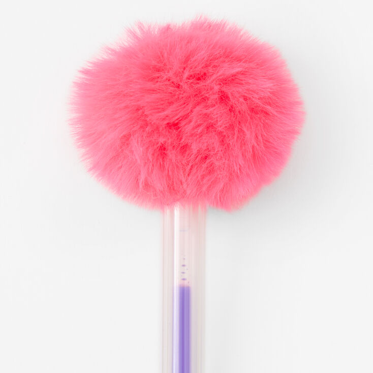 Bright Pink Pom Pom Gel Pen,