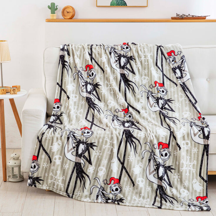 The Nightmare Before Christmas&trade; Ghostly Holiday Silk Touch Throw Blanket,