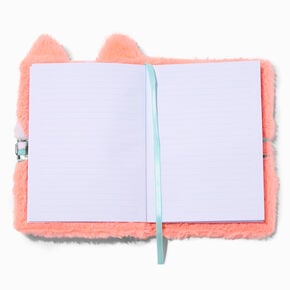 Coral Puppy Lock Diary,