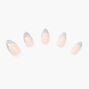 Bling Silver Tip Stiletto Vegan Faux Nail Set - 24 Pack,