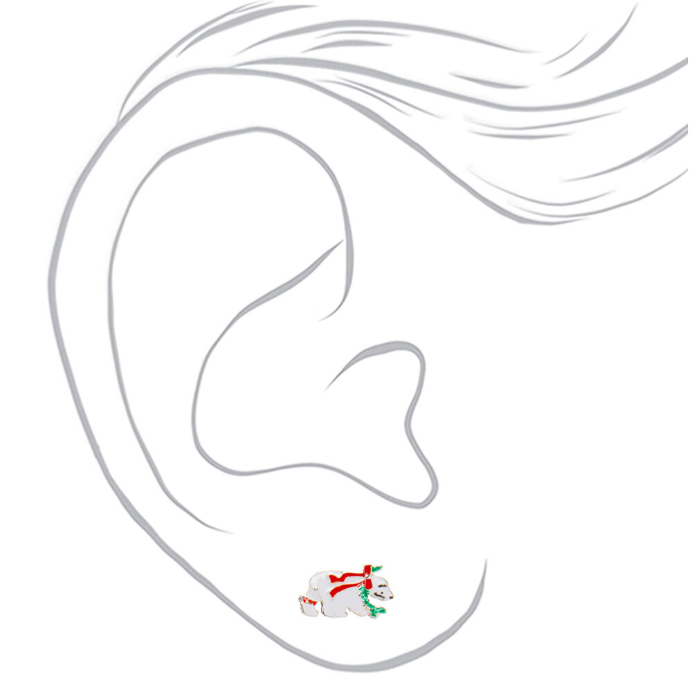 Christmas Animal Stud Earrings - 3 Pack,