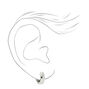 Silver-tone 15mm Huggie Hoop Earrings,