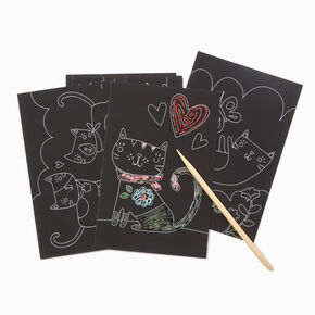 ooly&reg; Cutie Cats Scratch &amp; Scribble Mini Kit,