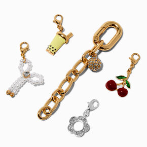 DIY Trendy Gold-tone Bag Charm,
