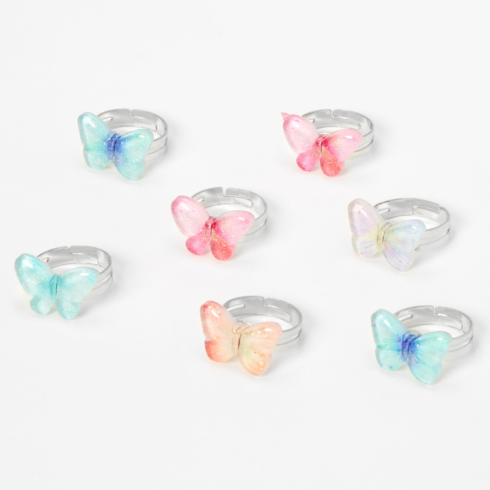 Plastic butterfly clearance rings