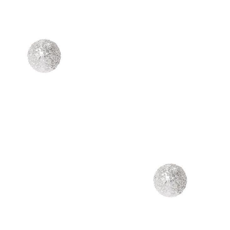 Sterling Silver Ball Stud Earrings Claire S Sterling Silver Ball Stud Earrings