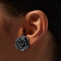 Clous d&#39;oreilles rose clout&eacute;e couleur h&eacute;matite,