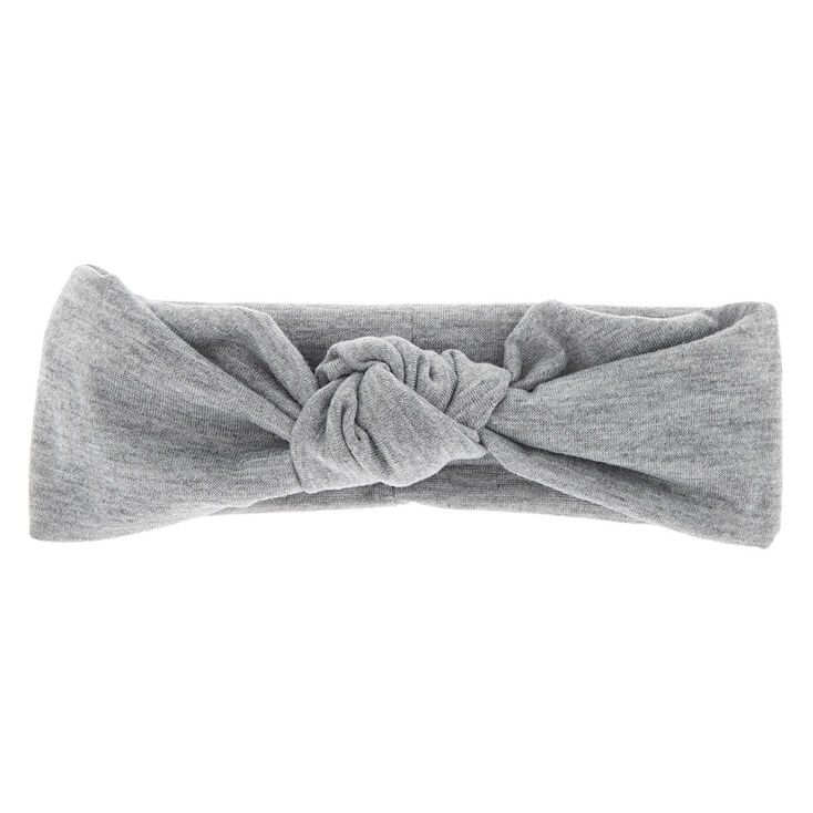 Claire&#39;s Club Top Knot Headwrap - Grey,