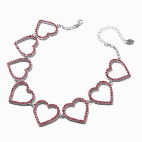 Mean Girls&trade; x Claire&#39;s Pink Stone Heart Necklace,