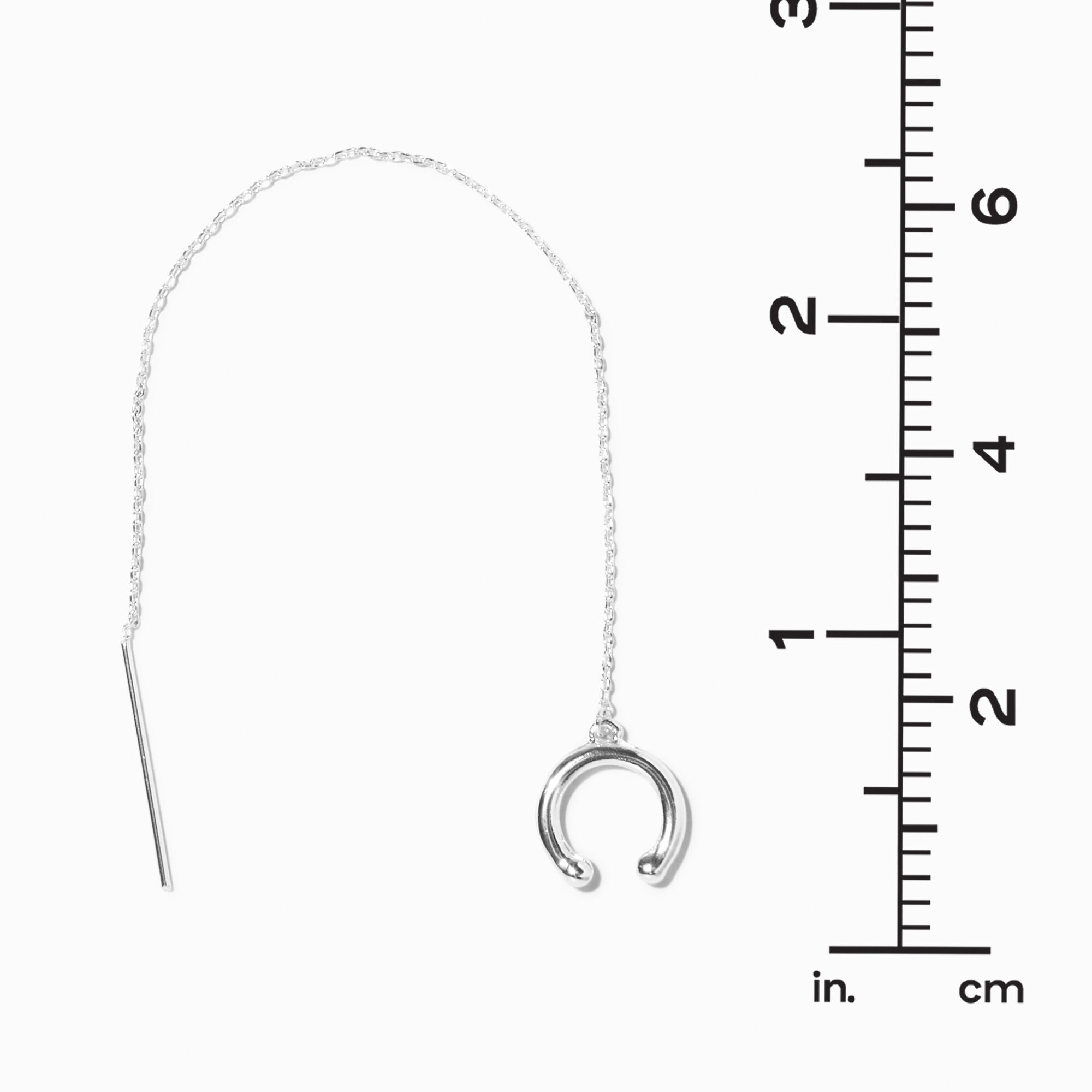 Silver Ear Cuff Threader Earring Claire s US