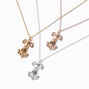 Best Friends Mixed Metal Dog Pendant Necklaces - 3 Pack,