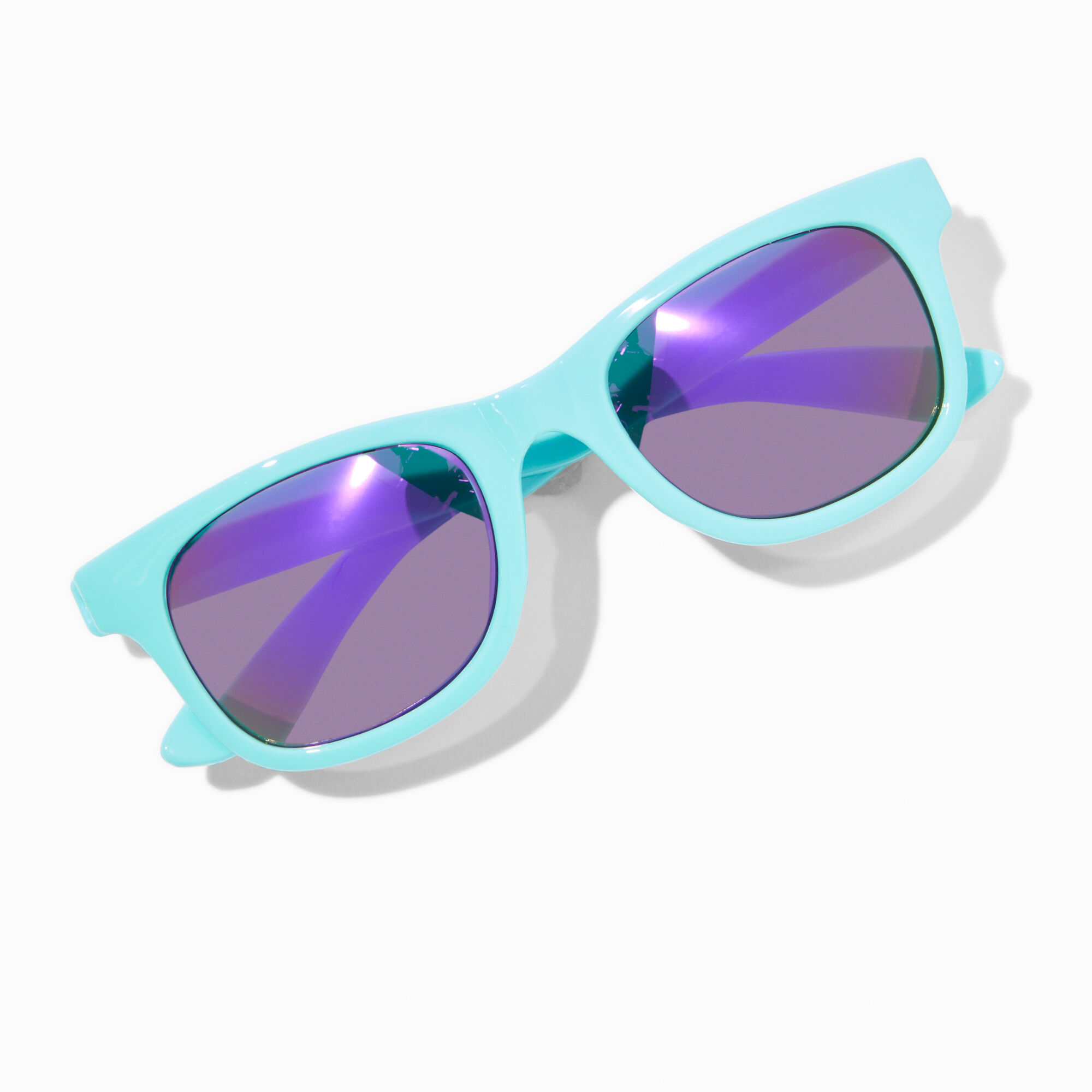 Claire s Club Light Blue Retro Sunglasses