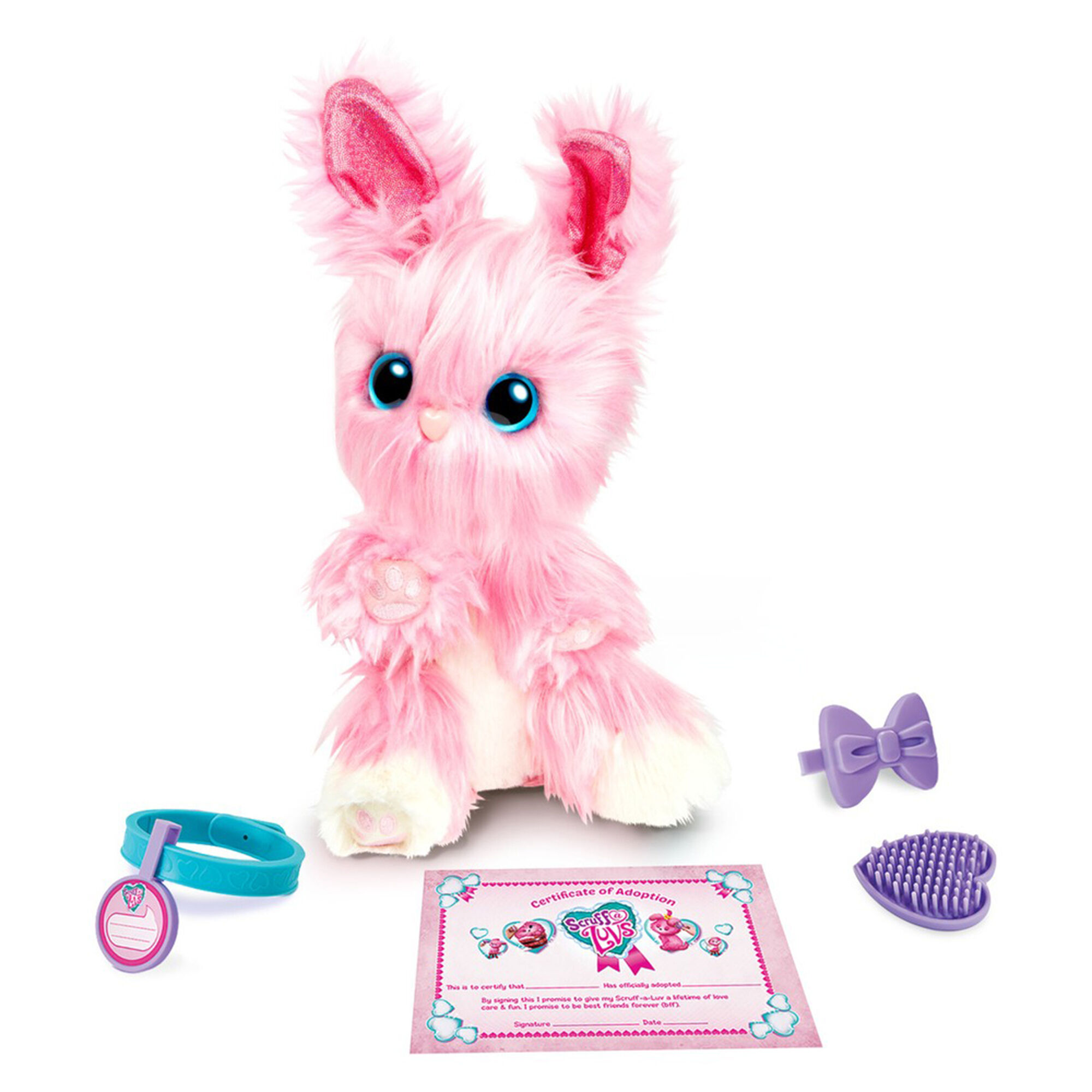 Little Live Pets Scruff A Luvs Surprised Plush Toy Pink