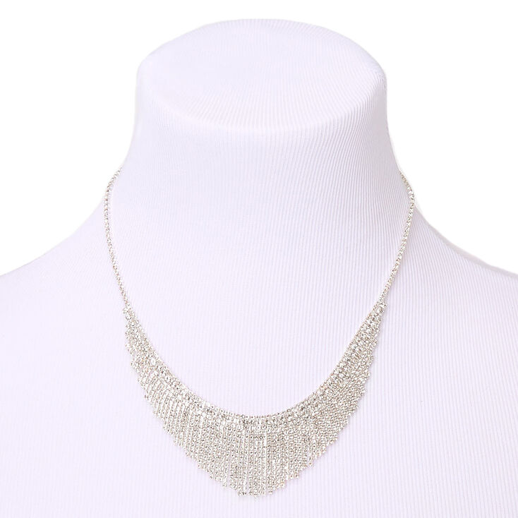 Silver Rhinestone Waterfall Jewelry Set - 2 Pack,