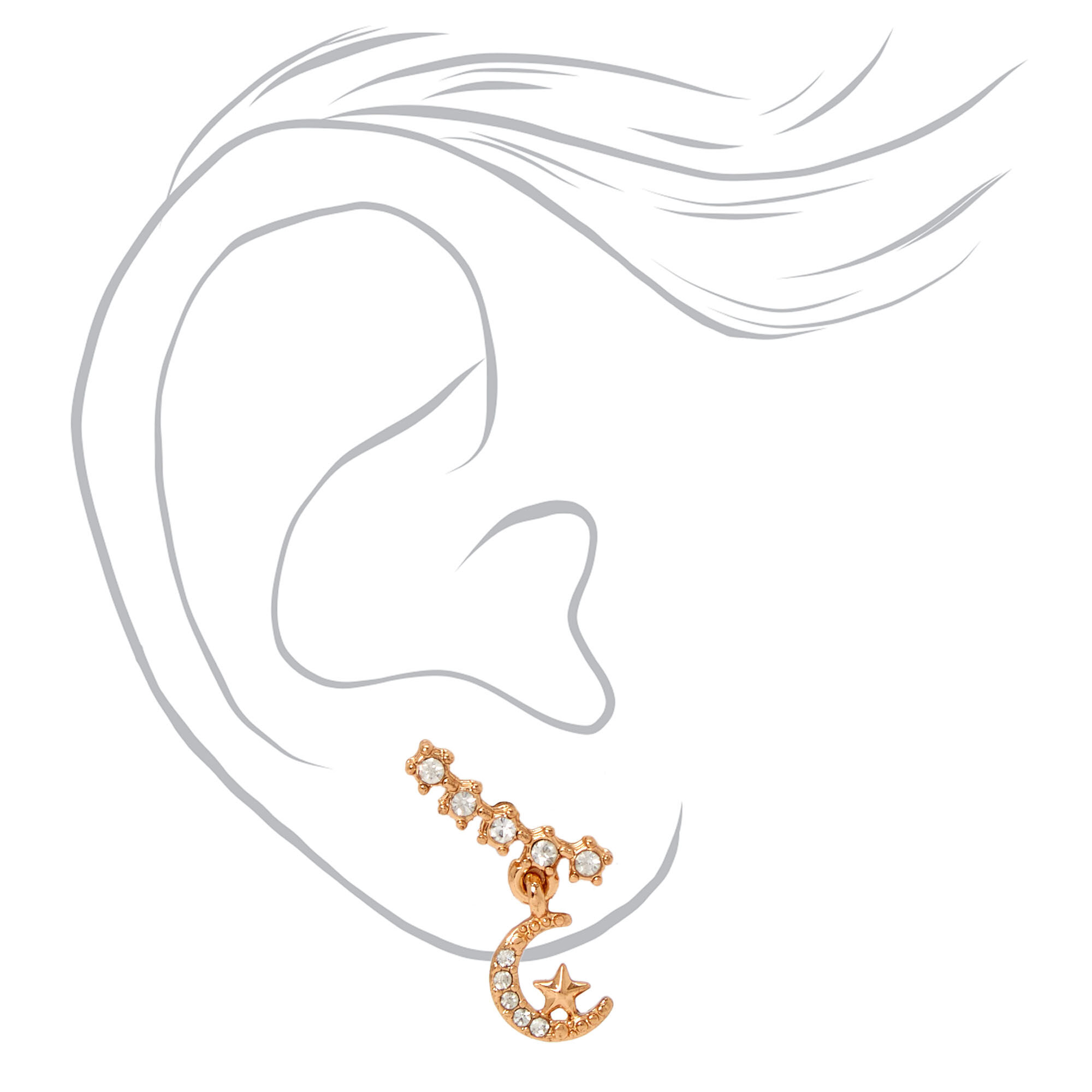 Crawler sales earrings claire's