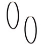 25MM Hoop Earrings - Black,