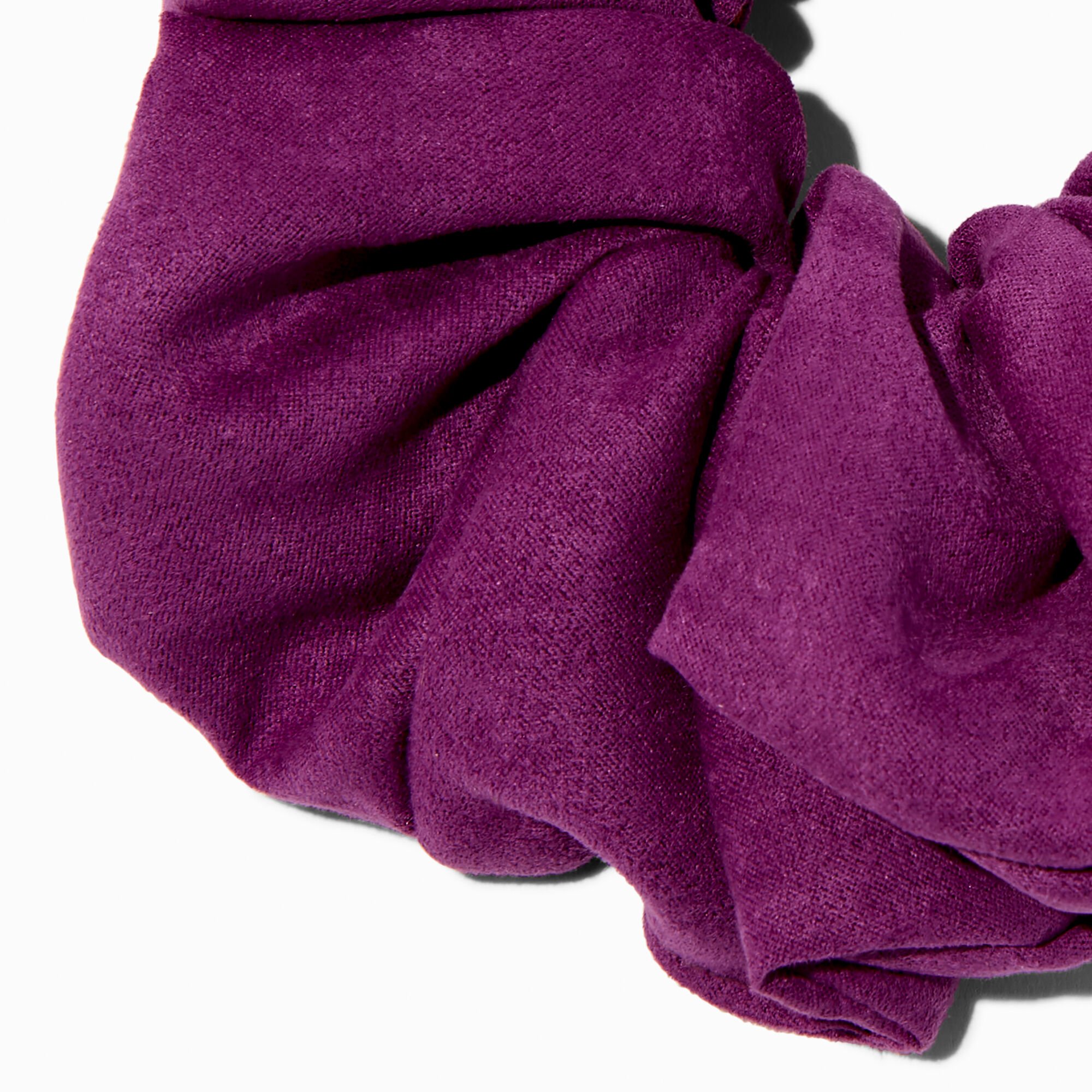 Purple Orchid Faux Suede Giant Hair Scrunchie,