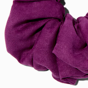 Purple Orchid Faux Suede Giant Hair Scrunchie,