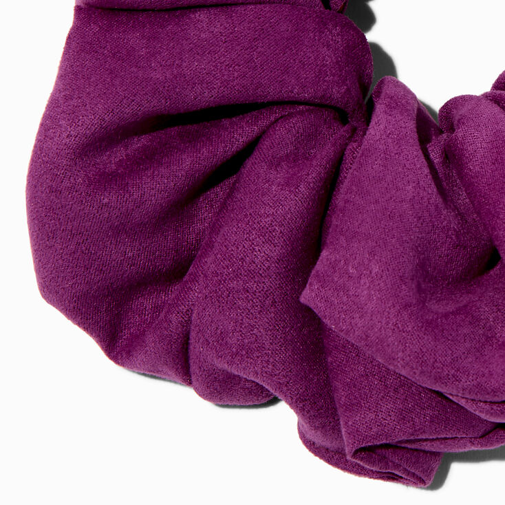 Purple Orchid Faux Suede Giant Hair Scrunchie,