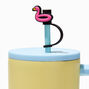 Pink Flamingo &amp; Beach Ball Straw Covers - 2 Pack,