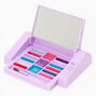 Pastel Purple Rainbow Mechanical Bling Lip Gloss Set,