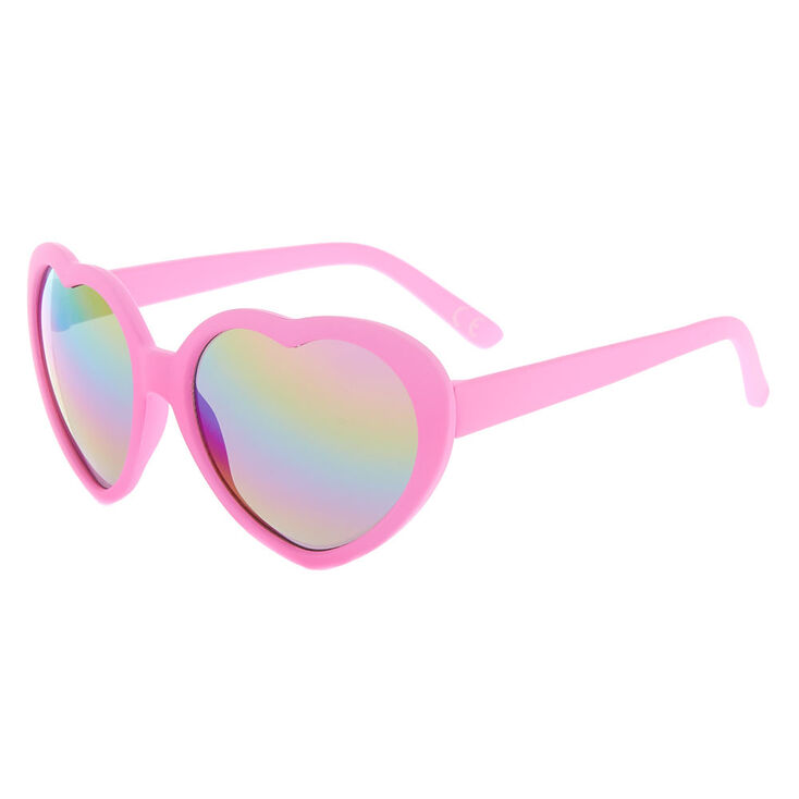 Lunettes de soleil roses en forme de c&oelig;ur du Club&nbsp;Claire&#39;s,