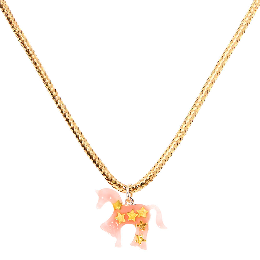 Claire's Club Gold Unicorn Pendant Necklace,