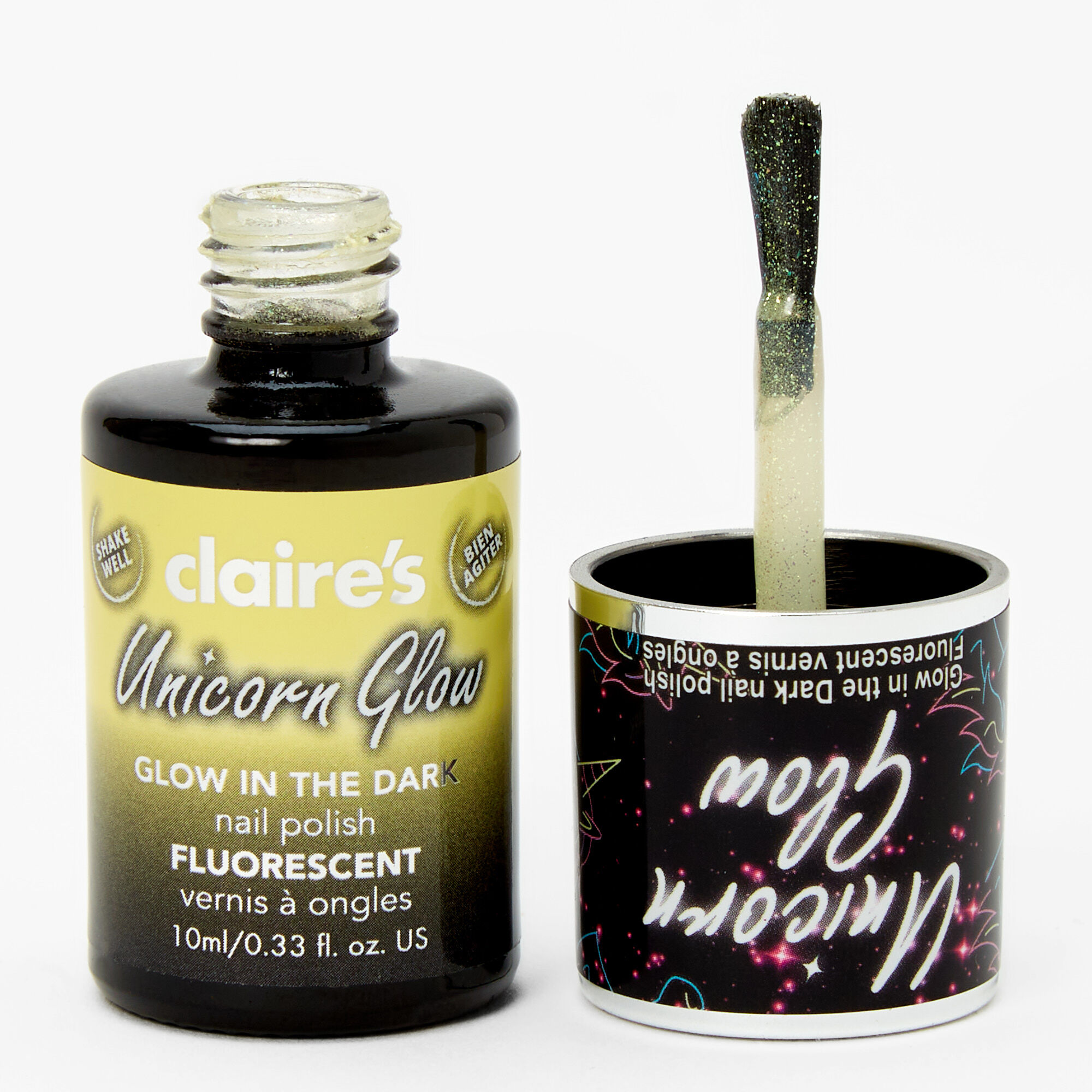 Claire's Vernis à ongles phosphorescent « Unicorn Glow » - Jaune